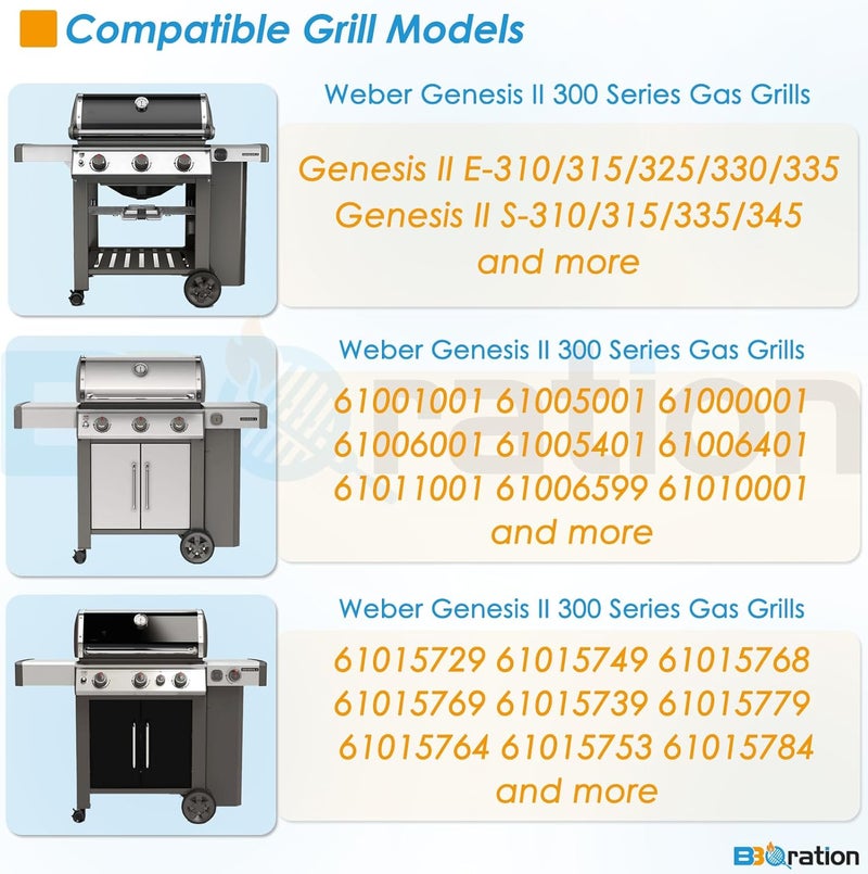 BBQration 66044 Warming Rack for Weber Genesis II 300 Grill Parts Genesis ii E-310 ii E-315 ii E-330, Grill Warming Rack for Weber Genesis 2 Grill Parts Warming Rack for Weber 66044 - Image 2